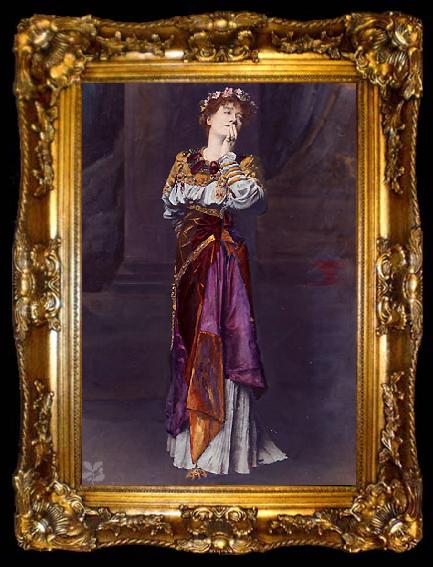 framed  unknow artist William Shakespeare heroine Imogen in his play Cymbeline, ta009-2